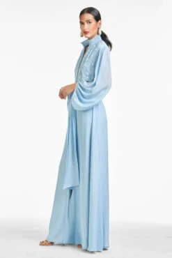 Beatrix Gown - Chambray Blue -Sachin & Babi Clothing S221G13F 455 BEATRIXGOWN CHAMBRAYBLUE SIDE e013272c 99e9 43ca 8209 fda1e3105764