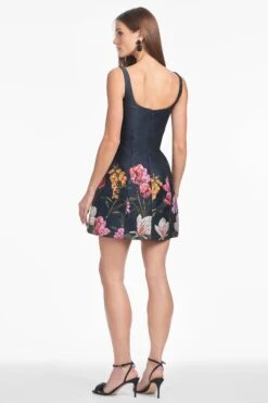 CAROLINE DRESS - DARK MIDNIGHT GARDEN -Sachin & Babi Clothing S251D05 413 4