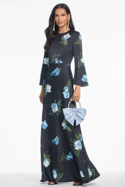 EMBELLISHED ALEX GOWN - NIGHT SKY BLUE OCULATA -Sachin & Babi Clothing S251G11 416 2