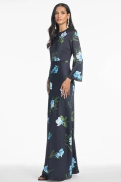 EMBELLISHED ALEX GOWN - NIGHT SKY BLUE OCULATA -Sachin & Babi Clothing S251G11 416 3