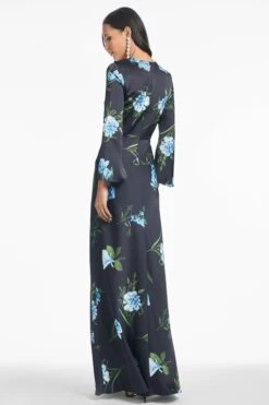 EMBELLISHED ALEX GOWN - NIGHT SKY BLUE OCULATA -Sachin & Babi Clothing S251G11 416 4