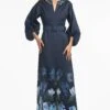 OLYMPIA GOWN - NIGHT SKY PRIMA GARDEN -Sachin & Babi Clothing S251G46 412