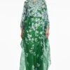GILDA GOWN - KELLY GREEN DEGRADE FLORALS -Sachin & Babi Clothing S251G49F 358