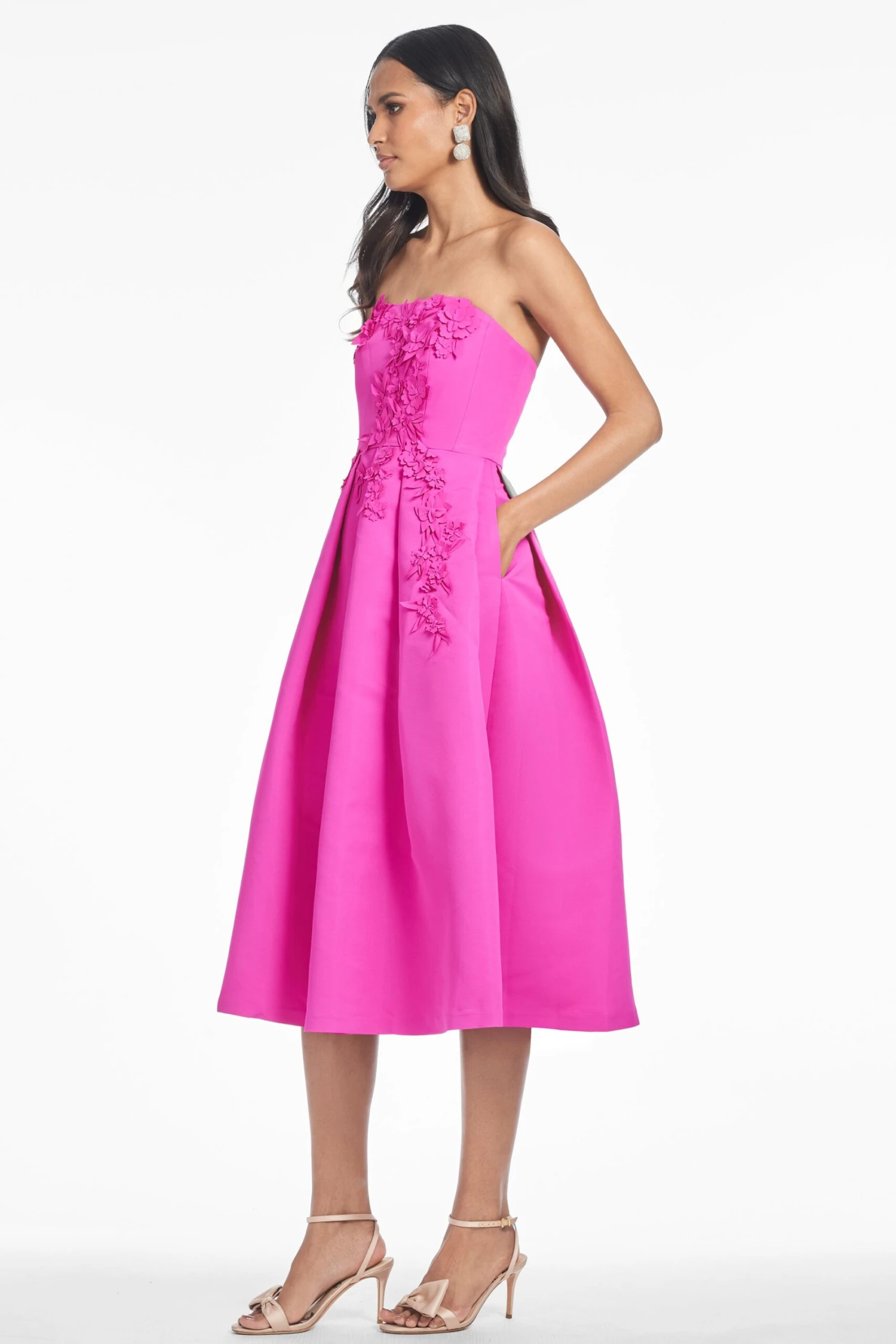 EVIE DRESS - CERISE 4 EVIE DRESS - CERISE - Image 2