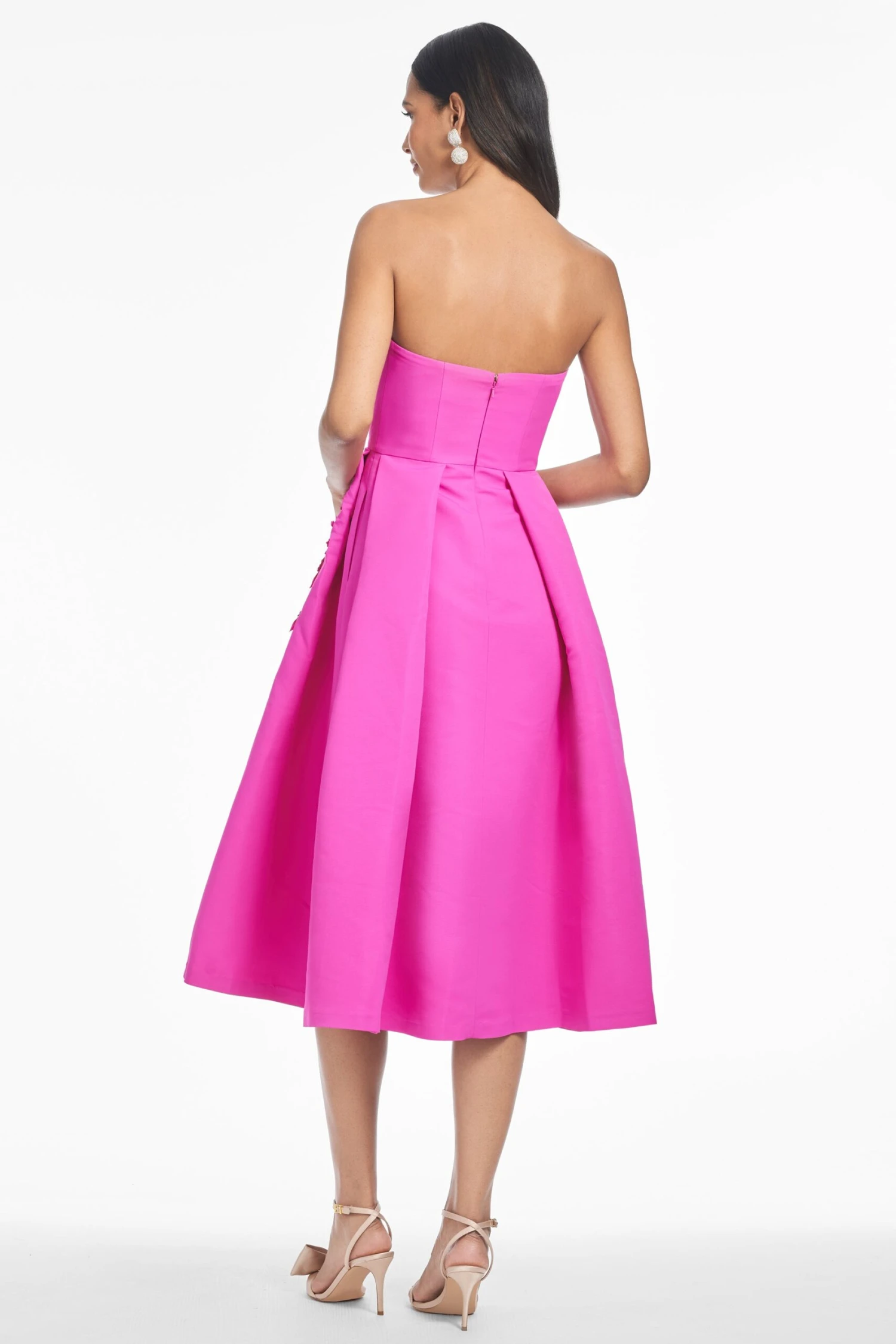 EVIE DRESS - CERISE 5 EVIE DRESS - CERISE - Image 3