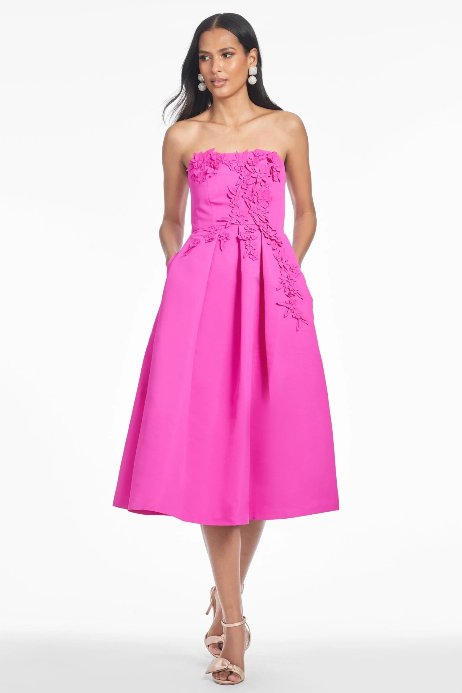 EVIE DRESS - CERISE 3 EVIE DRESS - CERISE