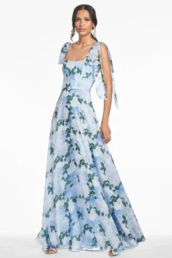 PEARL GOWN - GLACIAL PEONIES 8 PEARL GOWN - GLACIAL PEONIES -Sachin & Babi Clothing S252G27 458 2