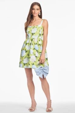 SAMIRA DRESS - CITRINE PEONIES -Sachin & Babi Clothing S253D32 324