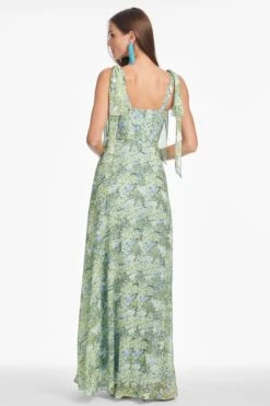 PEARL GOWN - PERIDOT BOUQUET -Sachin & Babi Clothing S253G51 334 5