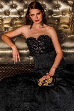 Lillian Gown - Black -Sachin & Babi Clothing SACHIN BABIRESORT25LOOK10