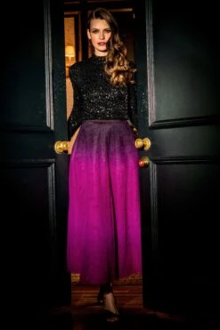 Maxine Skirt - Plum Ombre
