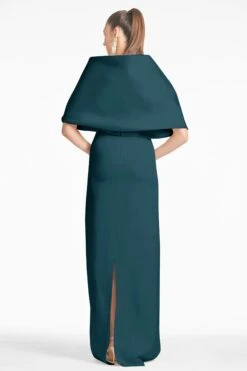 The Hug Shawl - Forest Green -Sachin & Babi Clothing SHAWL BOTTLEGREEN BACK