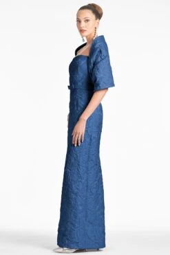 Sophia Gown - Midnight -Sachin & Babi Clothing SHAWL MIDNIGHT SIDE