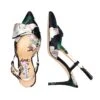 Lenox Obi-Bow Slingback - Black Dense Rose Floral -Sachin & Babi Clothing SHOE LENOX BLACKDENISEROSEFLORAL TOP