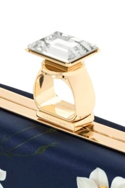 ON THE ROCKS CLUTCH - NAVY NARCISSUS -Sachin & Babi Clothing SHOT 02 029 DETAIL