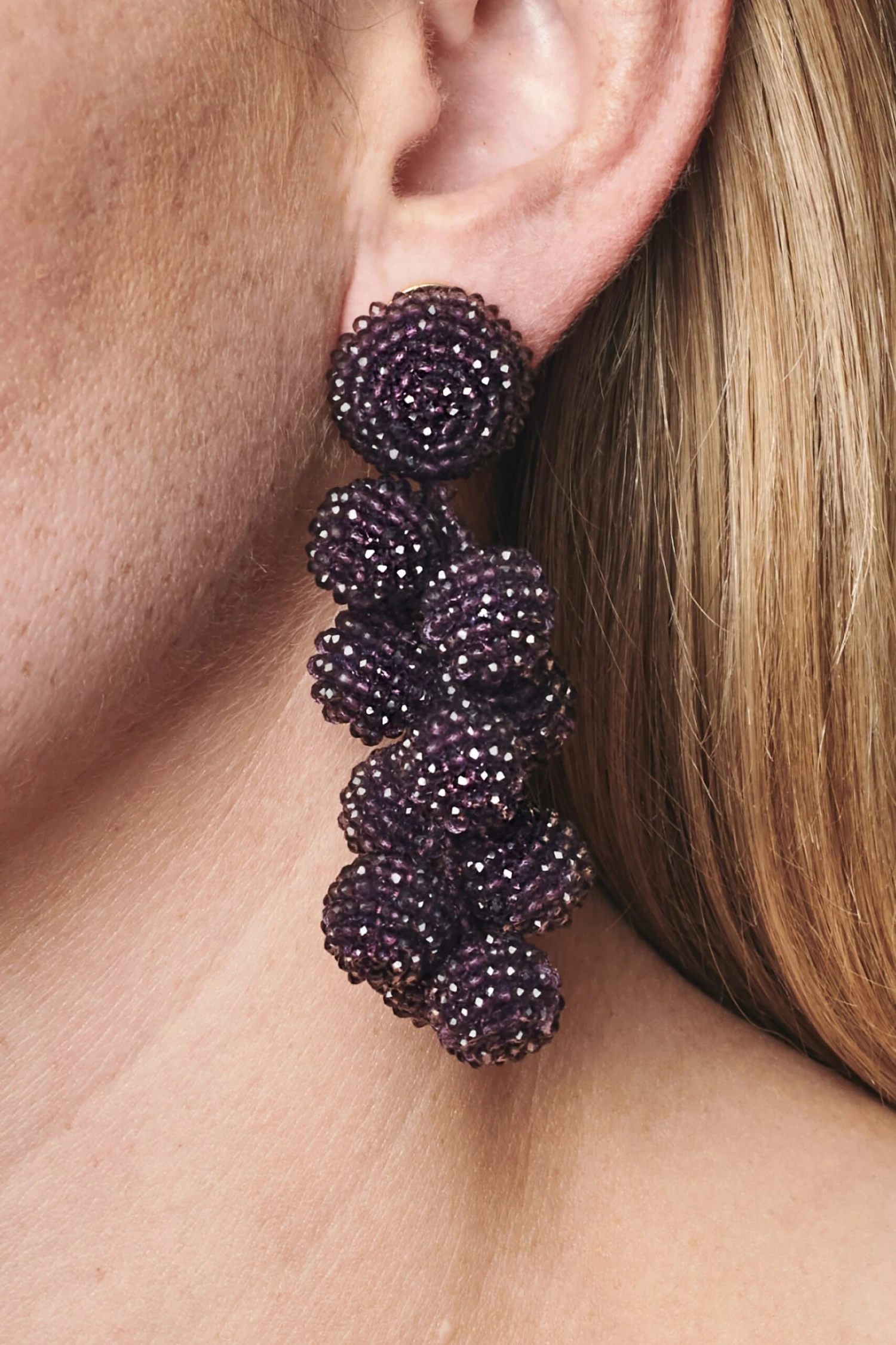 COCONUTS EARRINGS - VIOLET 3 COCONUTS EARRINGS - VIOLET