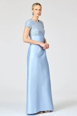 EMBELLISHED AMSTERDAM GOWN - GLACIAL BLUE -Sachin & Babi Clothing SHOT 05 129 a03327de bf7e 4fe7 842c 5c8d3e53e38c