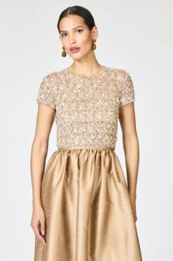 EMBELLISHED LONDA GOWN - CAFE -Sachin & Babi Clothing SHOT 126 061 2dc3230d 6fa4 404c ada6 a08b013a1375