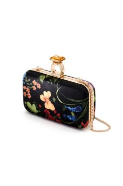 On The Rocks Clutch - Noir Wildflower -Sachin & Babi Clothing SHOT 14 293