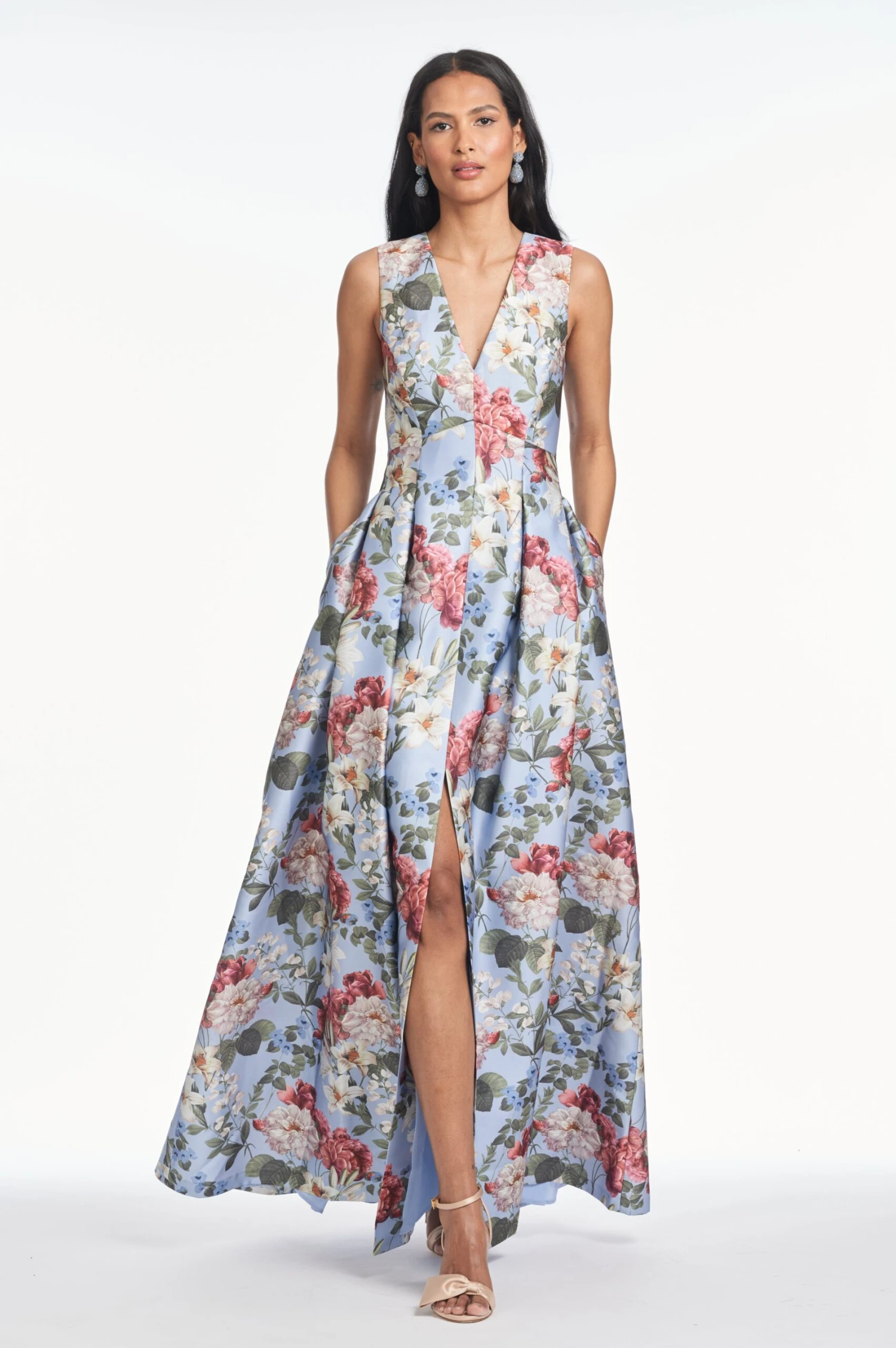 BROOKE GOWN - POWDER BLUE BOUQUET 4 BROOKE GOWN - POWDER BLUE BOUQUET - Image 2