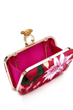On The Rocks Clutch - Deep Pink Dahlia -Sachin & Babi Clothing SHOT 18 436