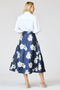 TIPPY SKIRT - NAVY NARCISSUS -Sachin & Babi Clothing SHOT 21 071 6843c810 6c5d 450a 8d83 cab530df5278