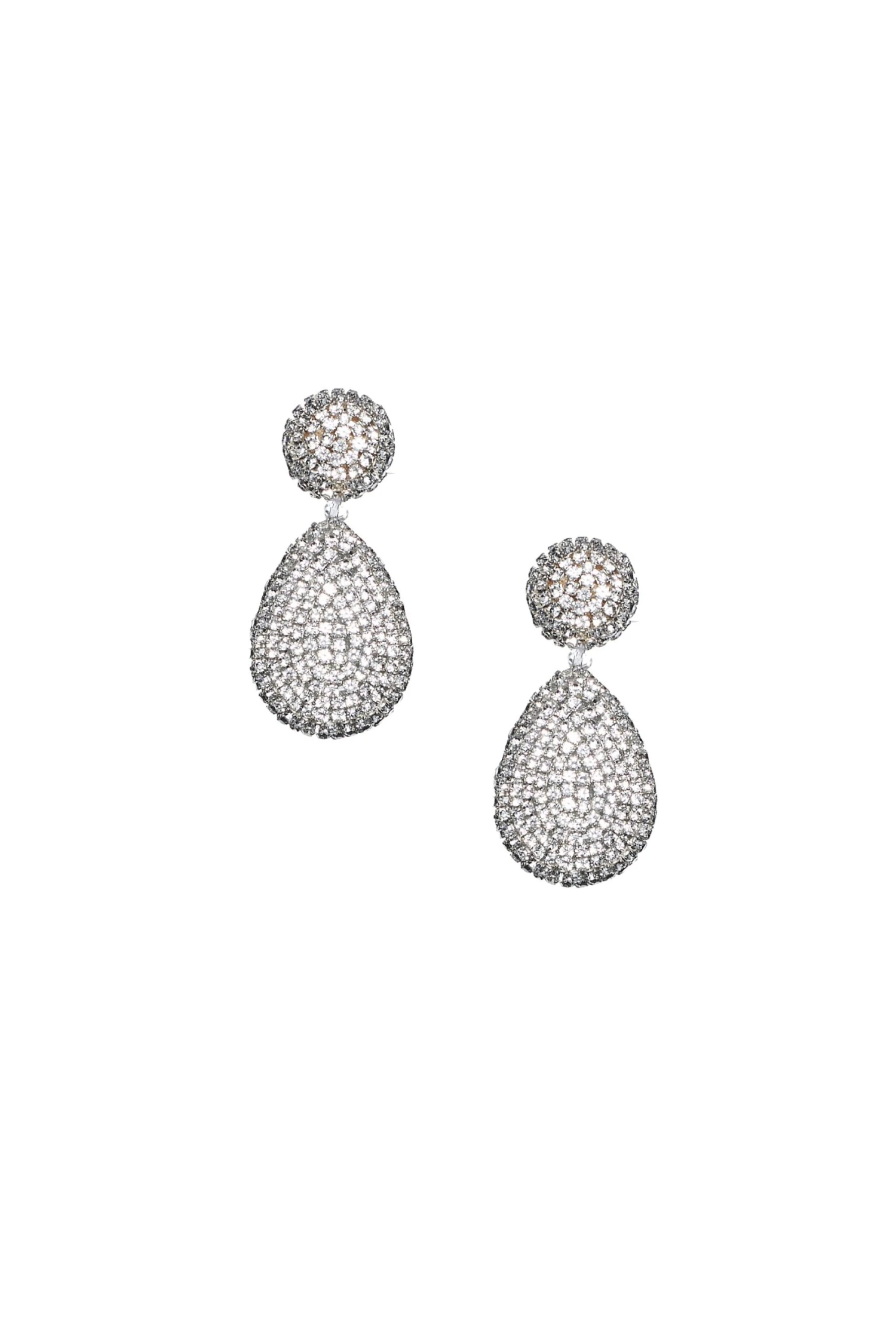 PIA EARRINGS - CLEAR CRYSTALS 4 PIA EARRINGS - CLEAR CRYSTALS - Image 2