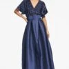 Simone Gown - Night Sky -Sachin & Babi Clothing SIMONEGOWN MIDNIGHT FRONT