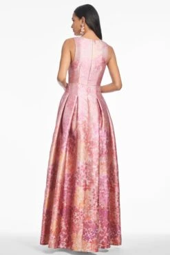 Brooke Gown - Light Sunset Hydrangea -Sachin & Babi Clothing T232G03 664 3