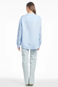 HALSEY TOP - DELFT BLUE -Sachin & Babi Clothing T251T03 450 3