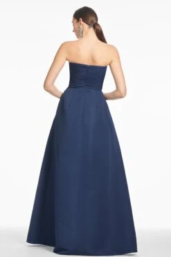 LARISA GOWN - NAVY CASCADE -Sachin & Babi Clothing T252G30 413 4