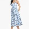 OLENA DRESS - DELFT BLUE BEGONIA -Sachin & Babi Clothing T252G64 480 4