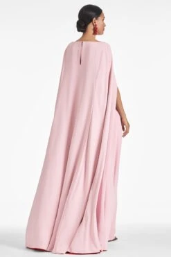Vittoria Gown - Morganite/Ruby -Sachin & Babi Clothing VITTORIAGOWN MORGANITE RUBY BACK