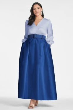 Zoe Gown - Periwinkle/Eclipse -Sachin & Babi Clothing ZOEGOWN PERIWINKLEECLIPSE FRONT2