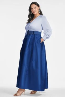 Zoe Gown - Periwinkle/Eclipse -Sachin & Babi Clothing ZOEGOWN PERIWINKLEECLIPSE SIDE2