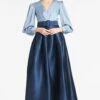 Zoe Gown - Slate/Navy -Sachin & Babi Clothing ZOEGOWN SLATENAVY FRONT5
