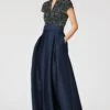 ARDEN GOWN - OBSIDIAN FROST/MIDNIGHT -Sachin & Babi Clothing frontF251G35 104 3