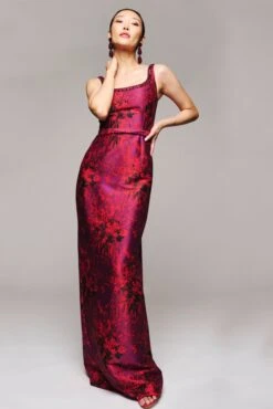 LANA GOWN - RASPBERRY BOUQUET