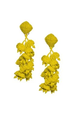 GRAPES EARRINGS - GOLDEN ROD