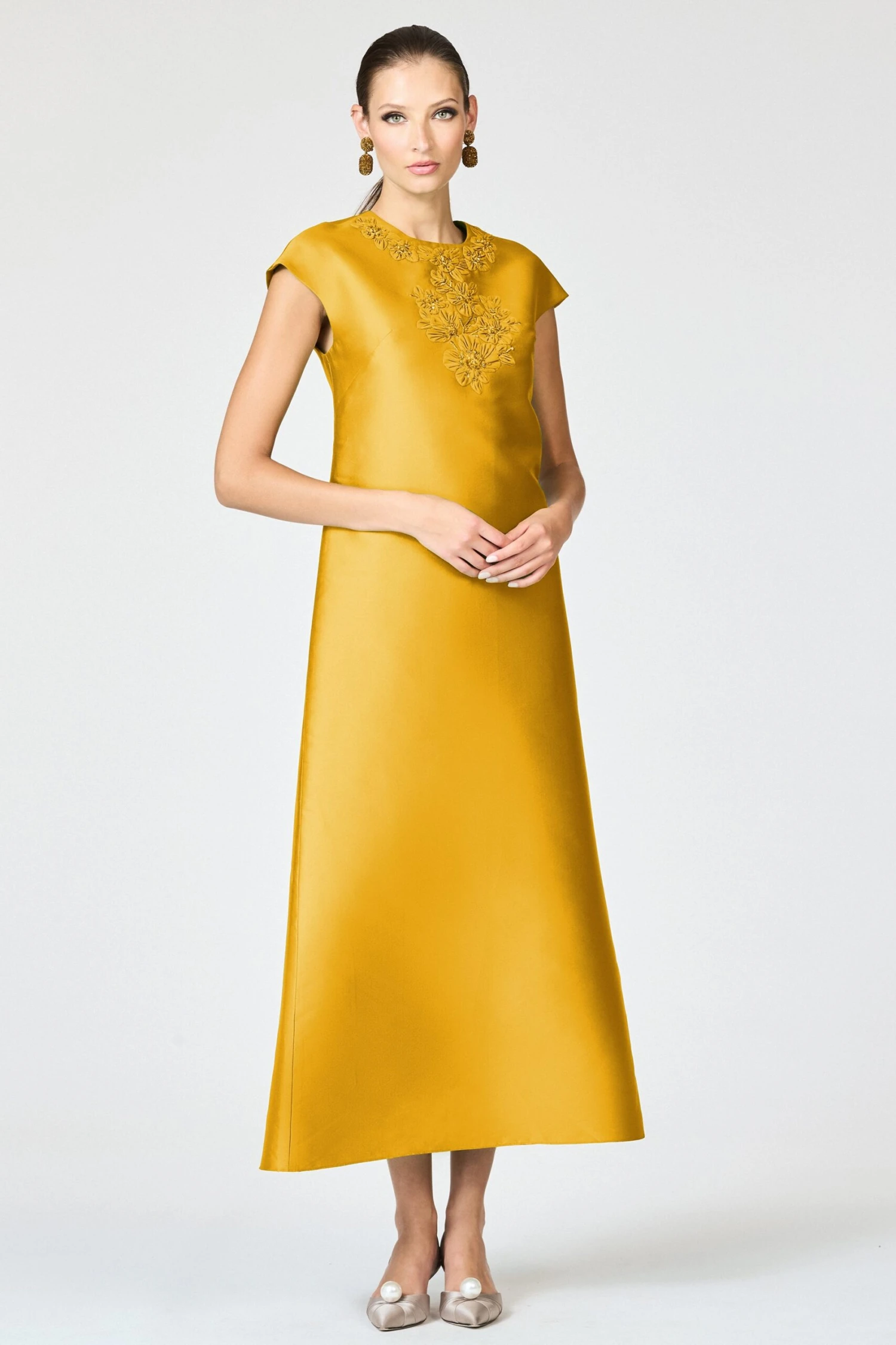 GWENDOLYN GOWN - SAFFRON 3 GWENDOLYN GOWN - SAFFRON
