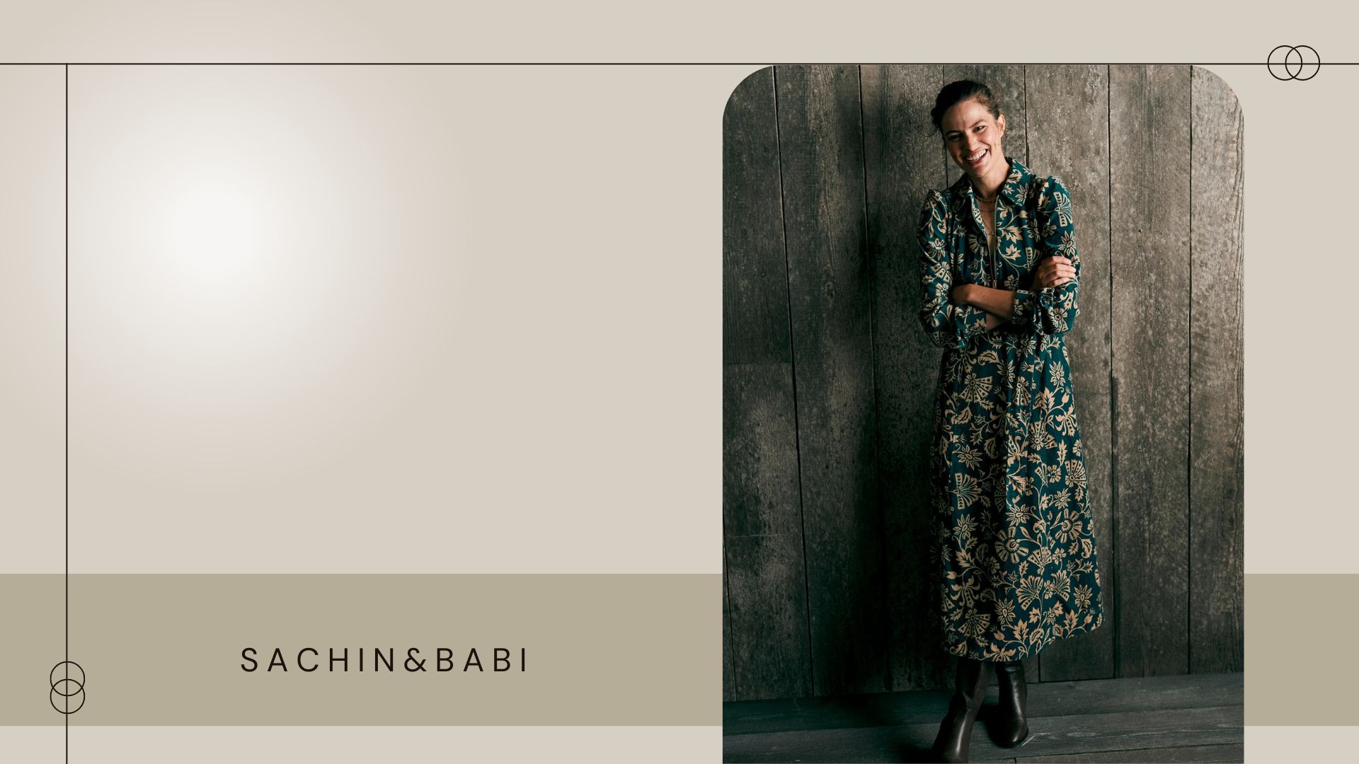 Front Page 1 Front Page -Sachin & Babi Clothing Beige Minimalist Casual Fashion Collection Presentation